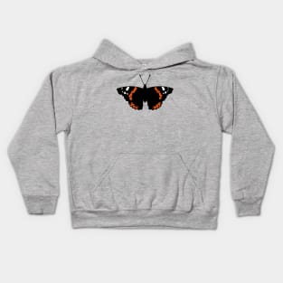 Butterfly (Red Admiral / Vanessa Atalanta) Kids Hoodie